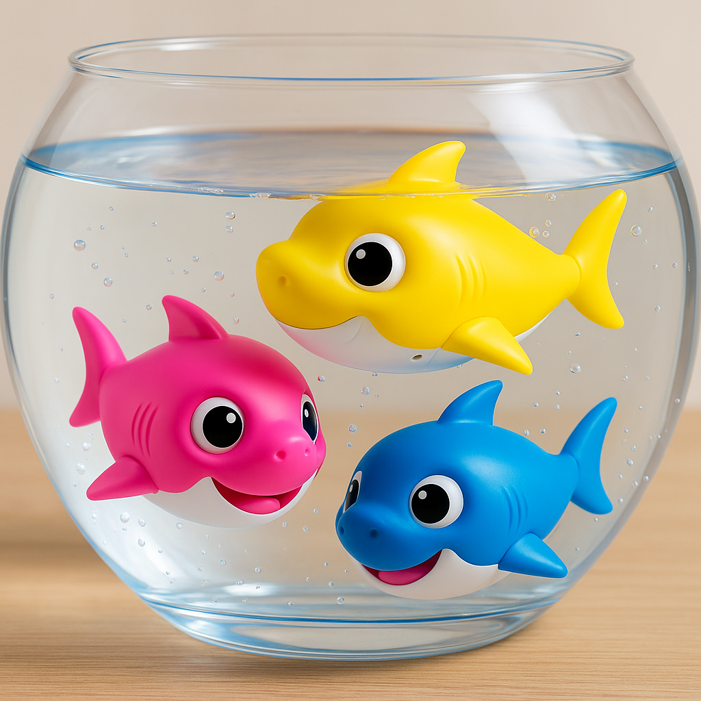 Junior Baby Shark New Silicon Fins Version Singing and Swimming Baby Shark 